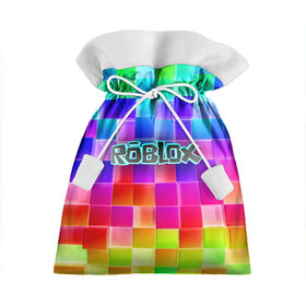 Подарочный 3D мешок с принтом Роблокс в Кировске, 100% полиэстер | Размер: 29*39 см | roblox | бро | геометрия | игры | квадраты | кубизм | кубы | линии | нуб | про | радуга | роблокс | человечки