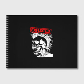 Альбом для рисования с принтом The Exploited в Кировске, 100% бумага
 | матовая бумага, плотность 200 мг. | Тематика изображения на принте: punks | punks not dead | the exploited | панк не сдох | панки | уоти | череп | эксплоитед
