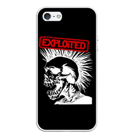 Чехол для iPhone 5/5S матовый с принтом The Exploited в Кировске, Силикон | Область печати: задняя сторона чехла, без боковых панелей | Тематика изображения на принте: punks | punks not dead | the exploited | панк не сдох | панки | уоти | череп | эксплоитед