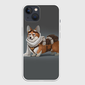 Чехол для iPhone 13 с принтом КОРГИ ПИЛОТ в Кировске,  |  | animals | corgi | dogs | pets | puppies | queen | животные | корги | королева | песики | питомцы | собаки | щенки