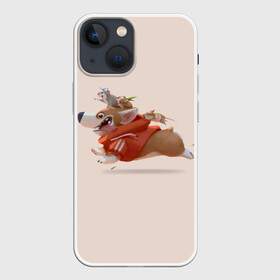 Чехол для iPhone 13 mini с принтом КОРГИ И МЫШАТА в Кировске,  |  | animals | corgi | dogs | pets | puppies | queen | животные | корги | королева | песики | питомцы | собаки | щенки