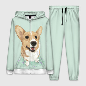 Женский костюм 3D с принтом КОРГИ в Кировске,  |  | animals | corgi | dogs | pets | puppies | queen | животные | корги | королева | песики | питомцы | собаки | щенки