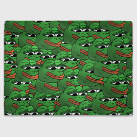 Плед 3D с принтом Pepe The Frog в Кировске, 100% полиэстер | закругленные углы, все края обработаны. Ткань не мнется и не растягивается | frog | meme | memes | pepe | pepe the frog | грустная жабка | лягушка | лягушонок пепе | мем | мемы