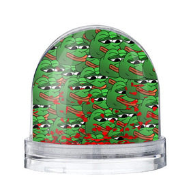Снежный шар с принтом Pepe The Frog в Кировске, Пластик | Изображение внутри шара печатается на глянцевой фотобумаге с двух сторон | Тематика изображения на принте: frog | meme | memes | pepe | pepe the frog | грустная жабка | лягушка | лягушонок пепе | мем | мемы