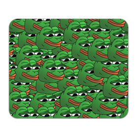 Коврик для мышки прямоугольный с принтом Pepe The Frog в Кировске, натуральный каучук | размер 230 х 185 мм; запечатка лицевой стороны | Тематика изображения на принте: frog | meme | memes | pepe | pepe the frog | грустная жабка | лягушка | лягушонок пепе | мем | мемы