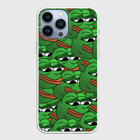 Чехол для iPhone 13 Pro Max с принтом Pepe The Frog в Кировске,  |  | frog | meme | memes | pepe | pepe the frog | грустная жабка | лягушка | лягушонок пепе | мем | мемы