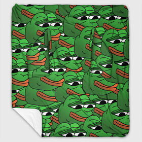 Плед с рукавами с принтом Pepe The Frog в Кировске, 100% полиэстер | Закругленные углы, все края обработаны. Ткань не мнется и не растягивается. Размер 170*145 | frog | meme | memes | pepe | pepe the frog | грустная жабка | лягушка | лягушонок пепе | мем | мемы