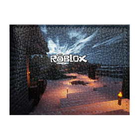 Обложка для студенческого билета с принтом ROBLOX в Кировске, натуральная кожа | Размер: 11*8 см; Печать на всей внешней стороне | game | gamer | logo | roblox | игры | логотип | роблокс