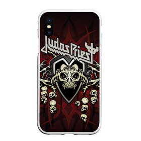 Чехол для iPhone XS Max матовый с принтом Judas Priest в Кировске, Силикон | Область печати: задняя сторона чехла, без боковых панелей | breaking the law | judas priest | live | painkiller | гленн типтон | грув | метал | роб хэлфорд | рок | тим оуэнс | хард | хеви