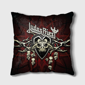 Подушка 3D с принтом Judas Priest в Кировске, наволочка – 100% полиэстер, наполнитель – холлофайбер (легкий наполнитель, не вызывает аллергию). | состоит из подушки и наволочки. Наволочка на молнии, легко снимается для стирки | breaking the law | judas priest | live | painkiller | гленн типтон | грув | метал | роб хэлфорд | рок | тим оуэнс | хард | хеви