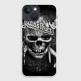 Чехол для iPhone 13 mini с принтом Judas Priest в Кировске,  |  | Тематика изображения на принте: breaking the law | judas priest | live | painkiller | гленн типтон | грув | метал | роб хэлфорд | рок | тим оуэнс | хард | хеви