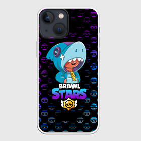 Чехол для iPhone 13 mini с принтом Brawl stars leon shark. в Кировске,  |  | bea | bib | brawl stars | crow | el brown | leon | max | nita | sally leon | shark | акула | биа | биби | бравл старс | ворон | игра | леон | макс | нита | оборотень | салли леон | сэлли леон | шарк | эл браун