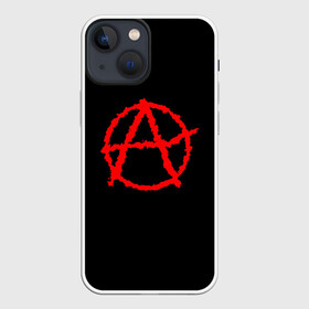 Чехол для iPhone 13 mini с принтом Анархия в Кировске,  |  | art | rock | sons of anarchy | анархия | арт | группа | егор летов | логотип | музыка | панк | панк рок | прикольная | рок | свобода | хаос