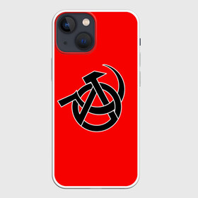 Чехол для iPhone 13 mini с принтом Анархия в Кировске,  |  | art | rock | sons of anarchy | анархия | арт | группа | егор летов | логотип | музыка | панк | панк рок | прикольная | рок | свобода | хаос