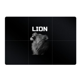 Магнитный плакат 3Х2 с принтом Лев в Кировске, Полимерный материал с магнитным слоем | 6 деталей размером 9*9 см | Тематика изображения на принте: большая кошка | лев | львы