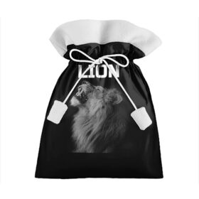 Подарочный 3D мешок с принтом Лев в Кировске, 100% полиэстер | Размер: 29*39 см | большая кошка | лев | львы