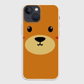 Чехол для iPhone 13 mini с принтом Мишка в Кировске,  |  | animal | animals | bear | kawai | девушке | детский | детям | животные | медведь | медвежонок | милый | мишка | подарок