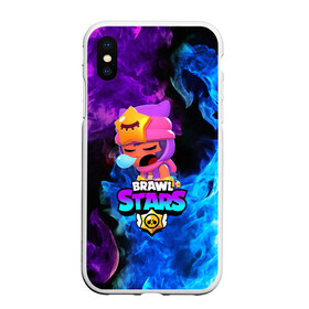 Чехол для iPhone XS Max матовый с принтом BRAWL STARS SANDY в Кировске, Силикон | Область печати: задняя сторона чехла, без боковых панелей | 8 bit | 8 бит | bibi | brawl stars | crow | el brown | leon | leon shark | max | mr.p | sally leon | sandy | shark | stars | tara | virus | werewolf | акула | биби | вирус | ворон | леон | оборотень | пингвин