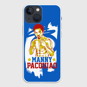Чехол для iPhone 13 mini с принтом Manny Pacquiao в Кировске,  |  | Тематика изображения на принте: manny pacquiao | pac man | pacquiao | бокс | мэнни пакьяо | пакьяо