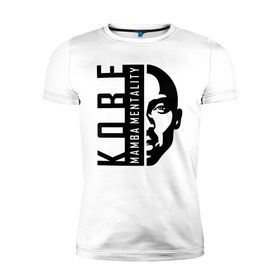 Мужская футболка премиум с принтом Kobe Mamba mentality в Кировске, 92% хлопок, 8% лайкра | приталенный силуэт, круглый вырез ворота, длина до линии бедра, короткий рукав | 