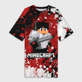 Платье-футболка 3D с принтом Minecraft   Майнкрафт в Кировске,  |  | creeper | earth | game | minecraft | minecraft earth | блоки | грифер | игры | квадраты | компьютерная игра | крипер | маинкрафт | майн | майнкравт | майнкрафт