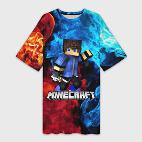 Платье-футболка 3D с принтом Minecraft   Майнкрафт в Кировске,  |  | creeper | earth | game | minecraft | minecraft earth | блоки | грифер | игры | квадраты | компьютерная игра | крипер | маинкрафт | майн | майнкравт | майнкрафт