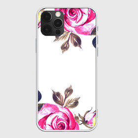 Чехол для iPhone 12 Pro Max с принтом Розы в Кировске, Силикон |  | flowers | pink | бутоны | весна | лето | листья | природа | роза | розовые | розы | цветок | цветочки | цветы