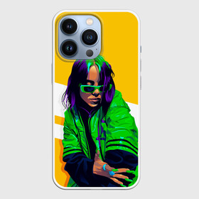 Чехол для iPhone 13 Pro с принтом Green Eilish в Кировске,  |  | bad guy | billie eilish | music | ocean eyes | pop | билли айлиш | билли эйлиш | девушка | музыка