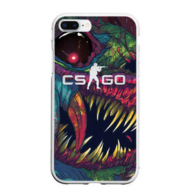 Чехол для iPhone 7Plus/8 Plus матовый с принтом CS GO Hyper Beast в Кировске, Силикон | Область печати: задняя сторона чехла, без боковых панелей | counter | cs | go | hyper beast | strike | ак | бист | гипер | го | зубы | игровая | игроку | игроману | контер | крутая | крутой | кс | нож | страйк | хайпер бист | хипер | чудовище