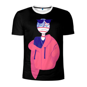 Мужская футболка 3D спортивная с принтом СountryHumans в Кировске, 100% полиэстер с улучшенными характеристиками | приталенный силуэт, круглая горловина, широкие плечи, сужается к линии бедра | country humans | америка | интернет приколы | мемы | прикольные картинки | сountryhumans