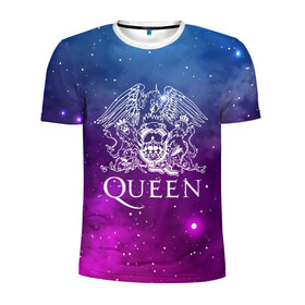 Мужская футболка 3D спортивная с принтом QUEEN в Кировске, 100% полиэстер с улучшенными характеристиками | приталенный силуэт, круглая горловина, широкие плечи, сужается к линии бедра | queen | rock | брайан мэи | группа queen | группа квин | джон дикон | квин | королева | король | роджер тейлор | рок | фредди меркьюри