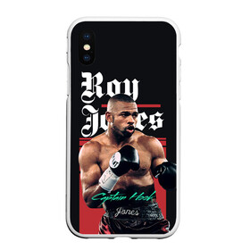 Чехол для iPhone XS Max матовый с принтом Roy Jones в Кировске, Силикон | Область печати: задняя сторона чехла, без боковых панелей | captain hook | roy jones | roy levesta jones | бокс | капитан хук | рой джонс