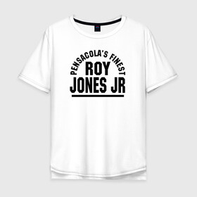 Мужская футболка хлопок Oversize с принтом Roy Jones Jr. в Кировске, 100% хлопок | свободный крой, круглый ворот, “спинка” длиннее передней части | captain hook | roy jones | roy levesta jones | бокс | капитан хук | рой джонс