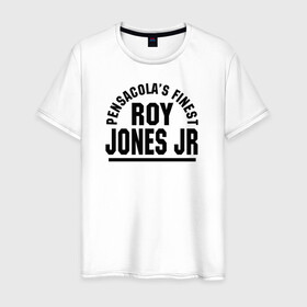 Мужская футболка хлопок с принтом Roy Jones Jr. в Кировске, 100% хлопок | прямой крой, круглый вырез горловины, длина до линии бедер, слегка спущенное плечо. | Тематика изображения на принте: captain hook | roy jones | roy levesta jones | бокс | капитан хук | рой джонс