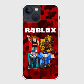 Чехол для iPhone 13 mini с принтом ROBLOX в Кировске,  |  | Тематика изображения на принте: game | gamer | logo | minecraft | roblox | simulator | supreme | игра | конструктор | лого | майнкрафт | персонажи | симулятор | строительство | супреме | суприм | суприме | фигура