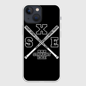 Чехол для iPhone 13 mini с принтом straight edge в Кировске,  |  | edge | hardcore | no drugs | straight | straight edge | sxe | грань | четкая | чёткая грань