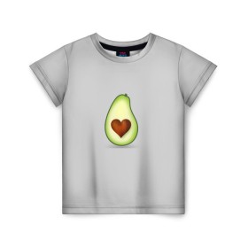 Детская футболка 3D с принтом Авокадо сердечко в Кировске, 100% гипоаллергенный полиэфир | прямой крой, круглый вырез горловины, длина до линии бедер, чуть спущенное плечо, ткань немного тянется | авокадо | авокадо с сердечком | авокадо сердечко | авокадо сердце | авокадо эмоции | сердечко | четыре | четыре авокадо