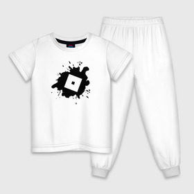 Детская пижама хлопок с принтом ROBLOX в Кировске, 100% хлопок |  брюки и футболка прямого кроя, без карманов, на брюках мягкая резинка на поясе и по низу штанин
 | game | gamer | logo | minecraft | roblox | simulator | supreme | игра | конструктор | лого | майнкрафт | персонажи | симулятор | строительство | супреме | суприм | суприме | фигура