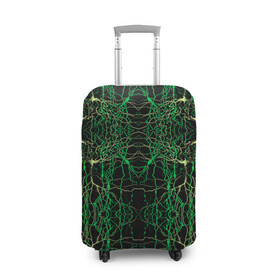 Чехол для чемодана 3D с принтом Древо в Кировске, 86% полиэфир, 14% спандекс | двустороннее нанесение принта, прорези для ручек и колес | дерево | земля | корни | линии | листья | природа | текстуры | узор