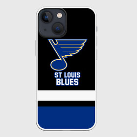 Чехол для iPhone 13 mini с принтом Сент Луис Блюз в Кировске,  |  | blues | hockey | nhl | st. louis | st. louis blues | usa | блюз | нхл | сент луис | сент луис блюз | спорт | сша | хоккей | шайба