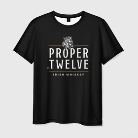 Мужская футболка 3D с принтом Conor McGregor (Proper Twelve) в Кировске, 100% полиэфир | прямой крой, круглый вырез горловины, длина до линии бедер | conor | conor mcgregor | proper twelve | ufc | whiskey | виски | пропер твелв | юфс