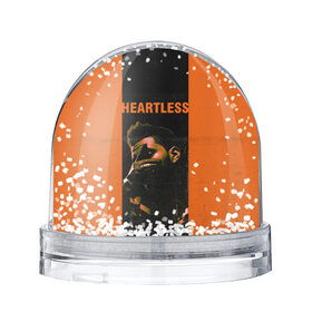 Снежный шар с принтом HEARTLESS в Кировске, Пластик | Изображение внутри шара печатается на глянцевой фотобумаге с двух сторон | blinding lights | heartless | starboy | the weekend | уикенд