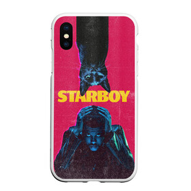 Чехол для iPhone XS Max матовый с принтом STARBOY в Кировске, Силикон | Область печати: задняя сторона чехла, без боковых панелей | blinding lights | heartless | starboy | the weekend | уикенд