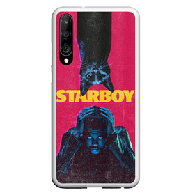 Чехол для Honor P30 с принтом STARBOY в Кировске, Силикон | Область печати: задняя сторона чехла, без боковых панелей | Тематика изображения на принте: blinding lights | heartless | starboy | the weekend | уикенд