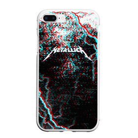 Чехол для iPhone 7Plus/8 Plus матовый с принтом METALLICA GLITCH STORM в Кировске, Силикон | Область печати: задняя сторона чехла, без боковых панелей | metallica | rock | джеймс хэтфилд | джейсон ньюстед | дэйв мастейн | кирк хэмметт | клифф бёртон | ларс ульрих | металлика | музыка | роберт трухильо | рок