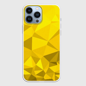 Чехол для iPhone 13 Pro Max с принтом YELLOW ABSTRACT в Кировске,  |  | Тематика изображения на принте: abstract | abstraction | color | fractal | geometry | paitnt | polygon | polygonal | psy | абстракция | геометрия | краски | неоновые | полигоны | психоделика | фрактал