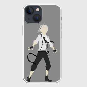 Чехол для iPhone 13 mini с принтом Atsushi Nakajima в Кировске,  |  | atsushi | bungou | dogs | nakajima | stray | tiger | атсуси | атсуши | ацуси | ацуши | бродячие псы | бродячих | литературные гении | накаджима | накадзима | проза | псов | тигр