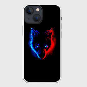 Чехол для iPhone 13 mini с принтом Волк в Кировске,  |  | animal | art | dog | fire | wolf | арт | взгляд | волк | волки | глаза | голова | животное | животные | зверь | лес | огонь | охота | охотник | парню | прикольная | природа | серый | собака | хищник