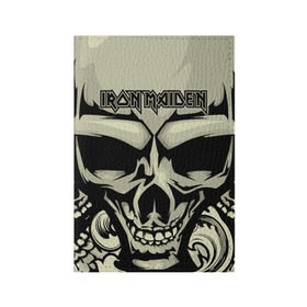 Обложка для паспорта матовая кожа с принтом Iron Maiden в Кировске, натуральная матовая кожа | размер 19,3 х 13,7 см; прозрачные пластиковые крепления | 80s | hardrock | heavy | iron | maiden | metal | pop | steve harris | the final frontier | uk | айрон | группа | железная дева | метал | мэйден | хеви