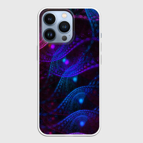 Чехол для iPhone 13 Pro с принтом NEON FRACTAL в Кировске,  |  | abstract | abstraction | color | fractal | geometry | paitnt | polygon | polygonal | psy | абстракция | геометрия | краски | неоновые | полигоны | психоделика | фрактал